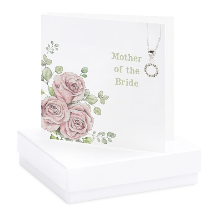 Boxed Rose Mother of the Bride Necklace Card Necklaces Crumble and Core   