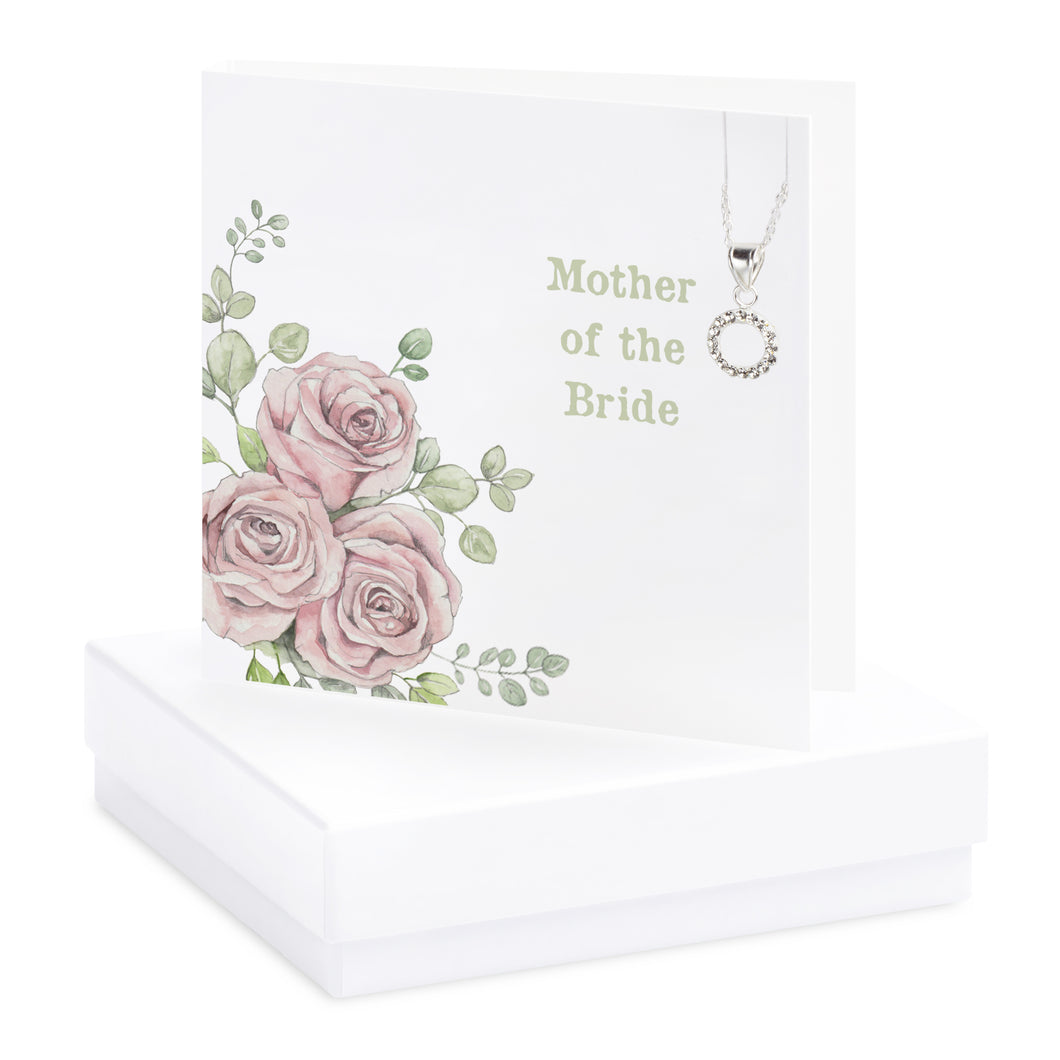 Boxed Rose Mother of the Bride Necklace Card Necklaces Crumble and Core   
