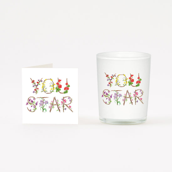 You Star Boxed Candle and Card Candles Crumble and Core   