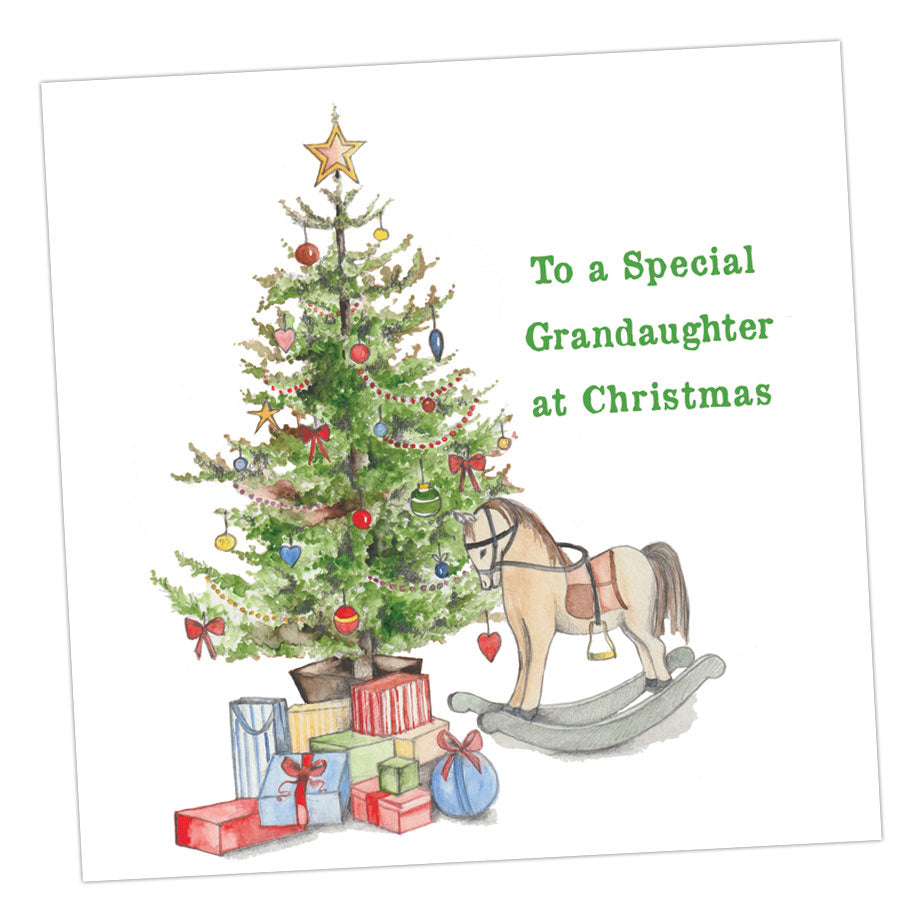 Christmas Tree Granddaughter Card Greeting & Note Cards Crumble and Core   
