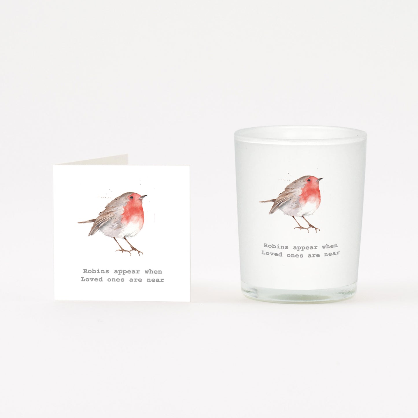 Robins Appear Boxed Candle and Card Candles Crumble and Core   