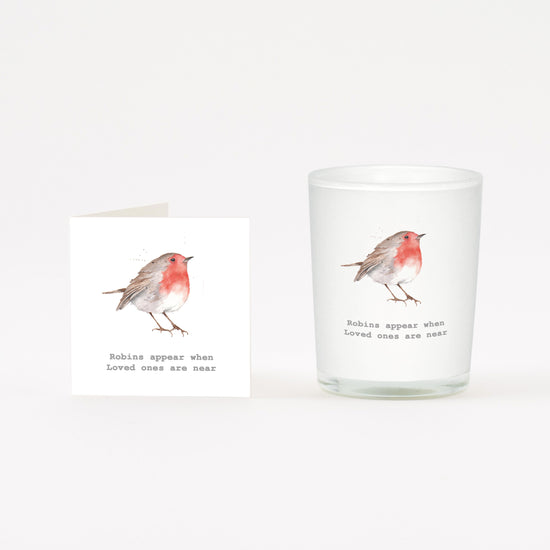 Robins Appear Boxed Candle and Card Candles Crumble and Core   