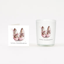 Load image into Gallery viewer, Shoes Granddaughter Boxed Candle and Card Crumble &amp; Core
