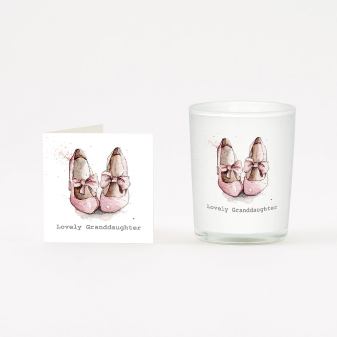 Shoes Granddaughter Boxed Candle and Card Crumble & Core