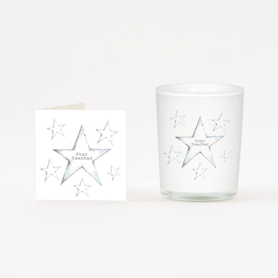 Star Teacher Boxed Candle and Card Candles Crumble and Core   