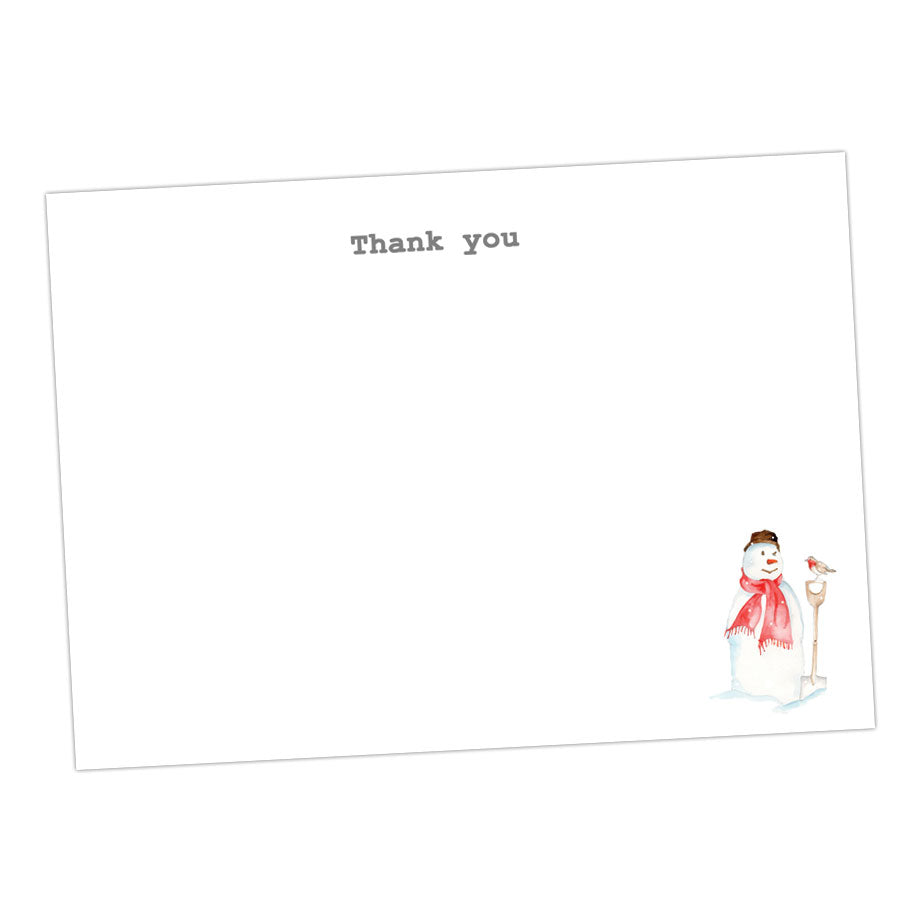 Christmas Snowman Thank You Note Cards Greeting & Note Cards Crumble and Core   