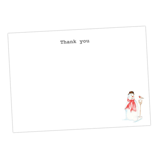 Christmas Snowman Thank You Note Cards Greeting & Note Cards Crumble and Core   