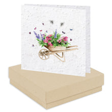 Carica l&#39;immagine nel visualizzatore di Gallery, Boxed Wheelbarrow Plantable Seed Earring Card Earrings Crumble and Core   
