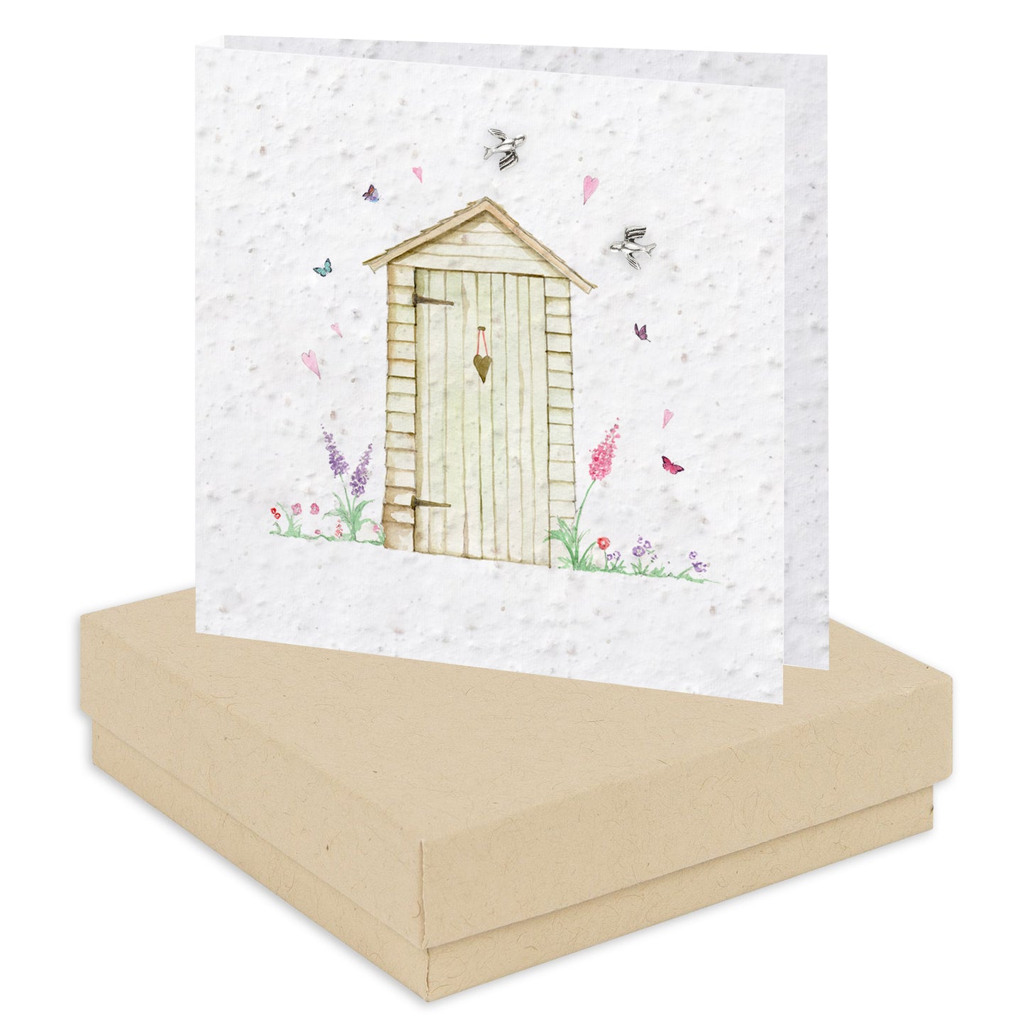 Boxed Garden Shed Plantable Seed Earring Card Earrings Crumble and Core   