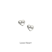 Load image into Gallery viewer, Boxed Welsh Caru Ti Love Heart Earring Card Earrings Crumble and Core   
