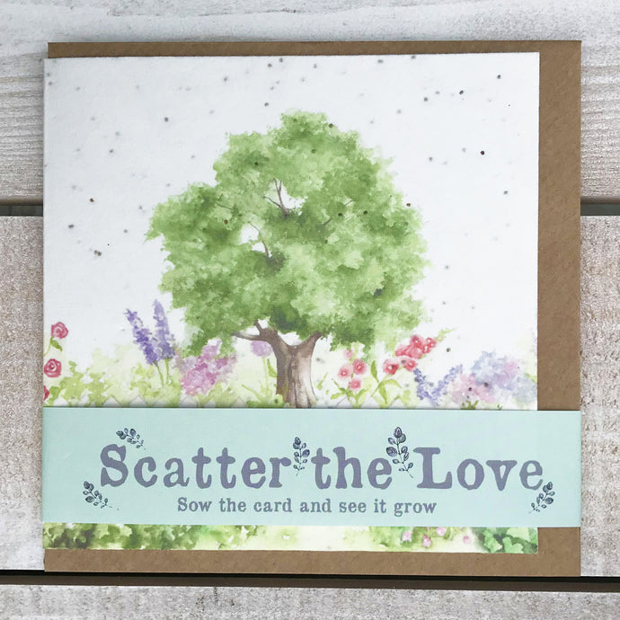 Scatter the Love Plantable Meadow Seed Card Crumble & Core